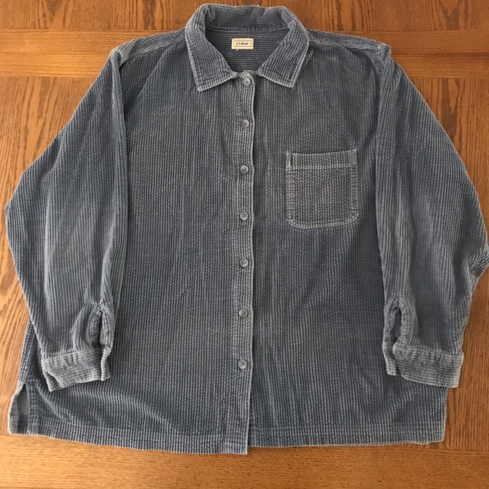 L.L. BEAN SOFT COMFORT CORDUROY RELAXED SHIRT